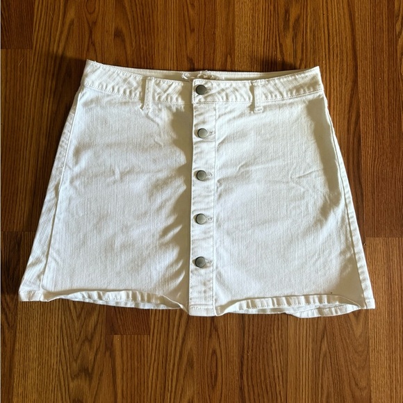 Altar'd State Cream Button-Down Skirt - Picture 2 of 4